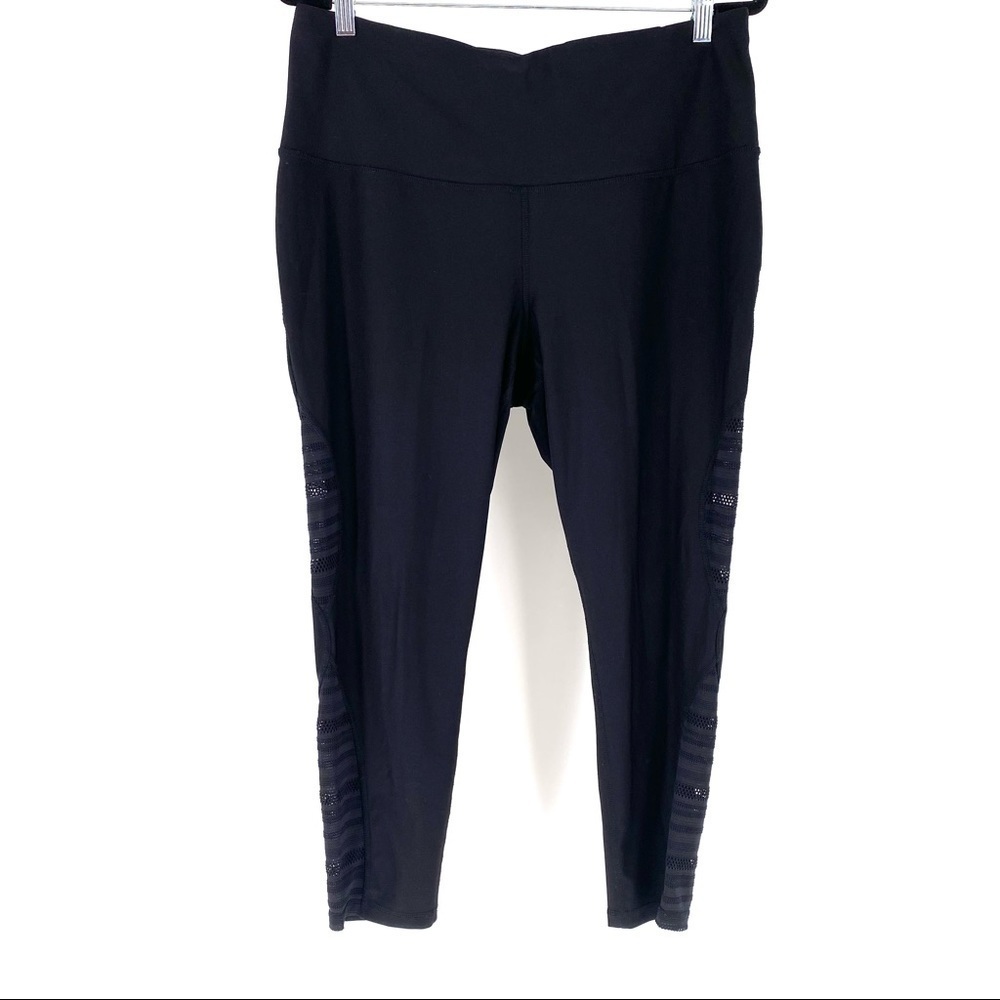 Xersion Women's Fitted High Rise Lace Side Ankle Legging - 0X
